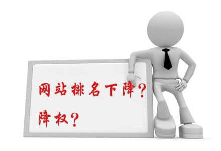 網站降權被K,排名下降了我們該如何應對?
